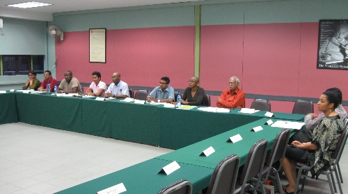 A view of some of the Heriot-Watt Masters Lecturers present at the meeting